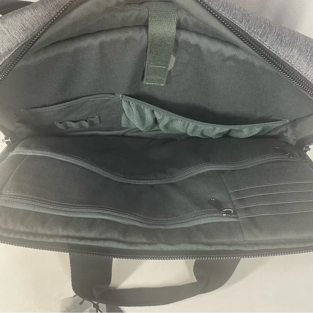 NEW Cote et Ciel 15” Laptop Bag Travel Messenger Briefcase Black Melange NWT